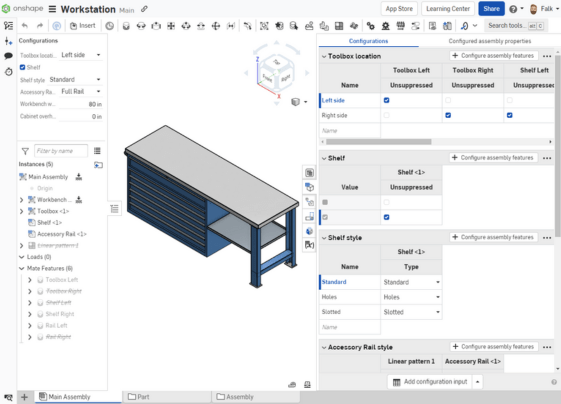 Onshape OnCAD - Konfigurationen (2)