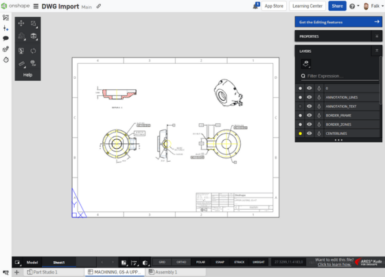 Onshape OnCAD - Zeichnungen (2)