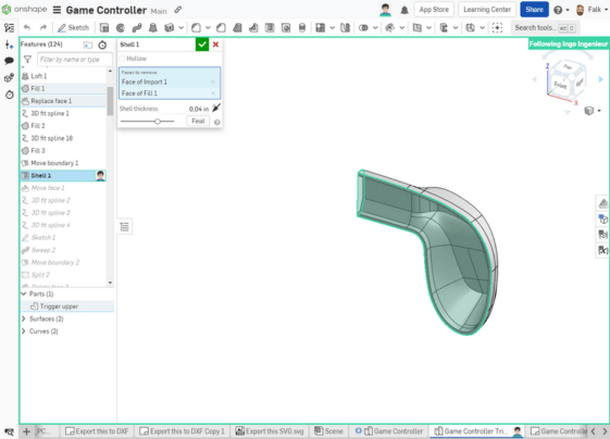 Onshape OnCAD – Zusammenarbeit (8) Onshape OnCAD - Zusammenarbeit Folgemodus