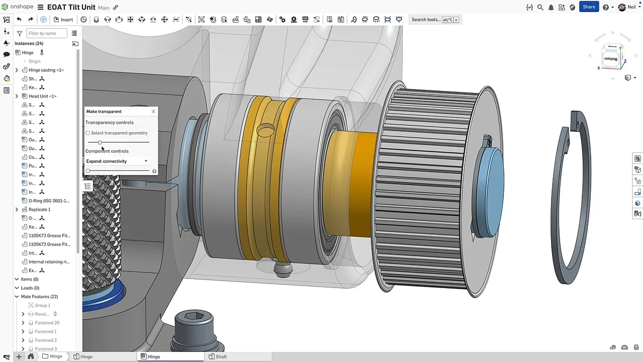 onshape isolieren