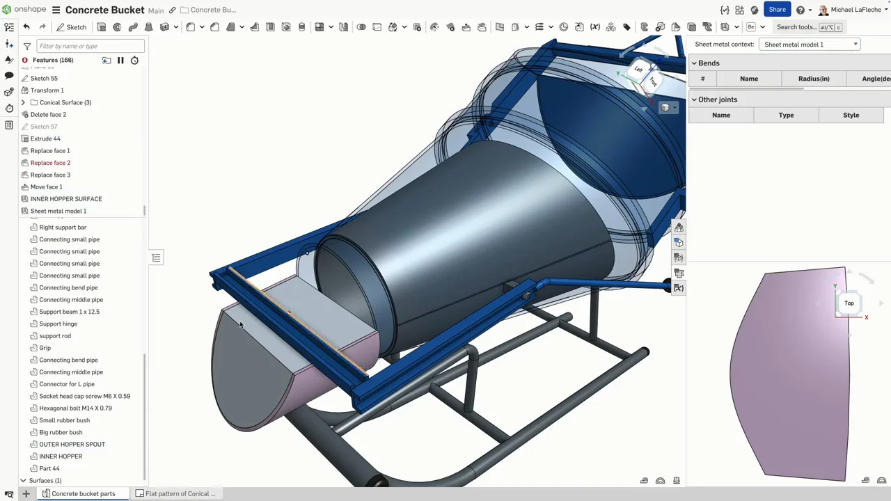 onshape konische bleche