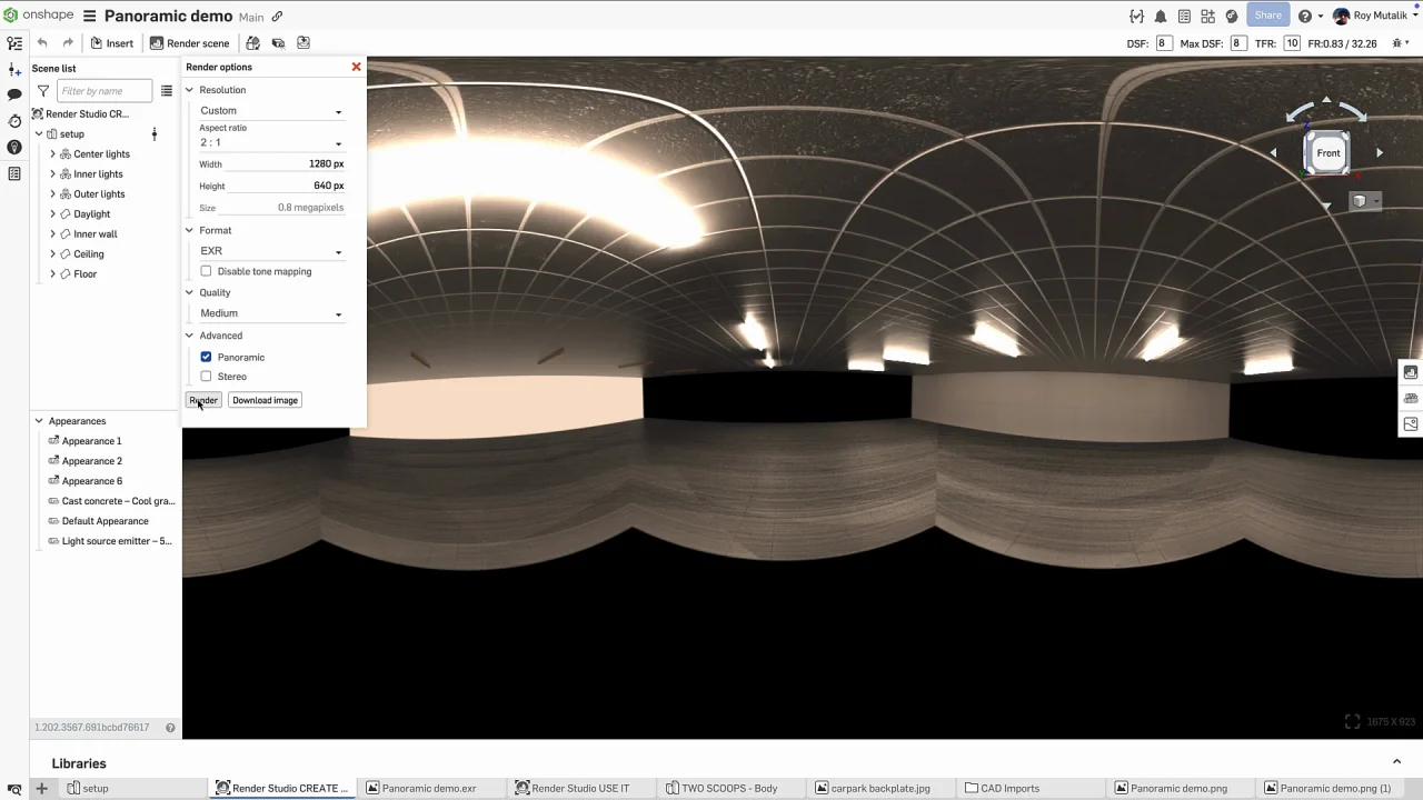 Panorama- und Stereorendering