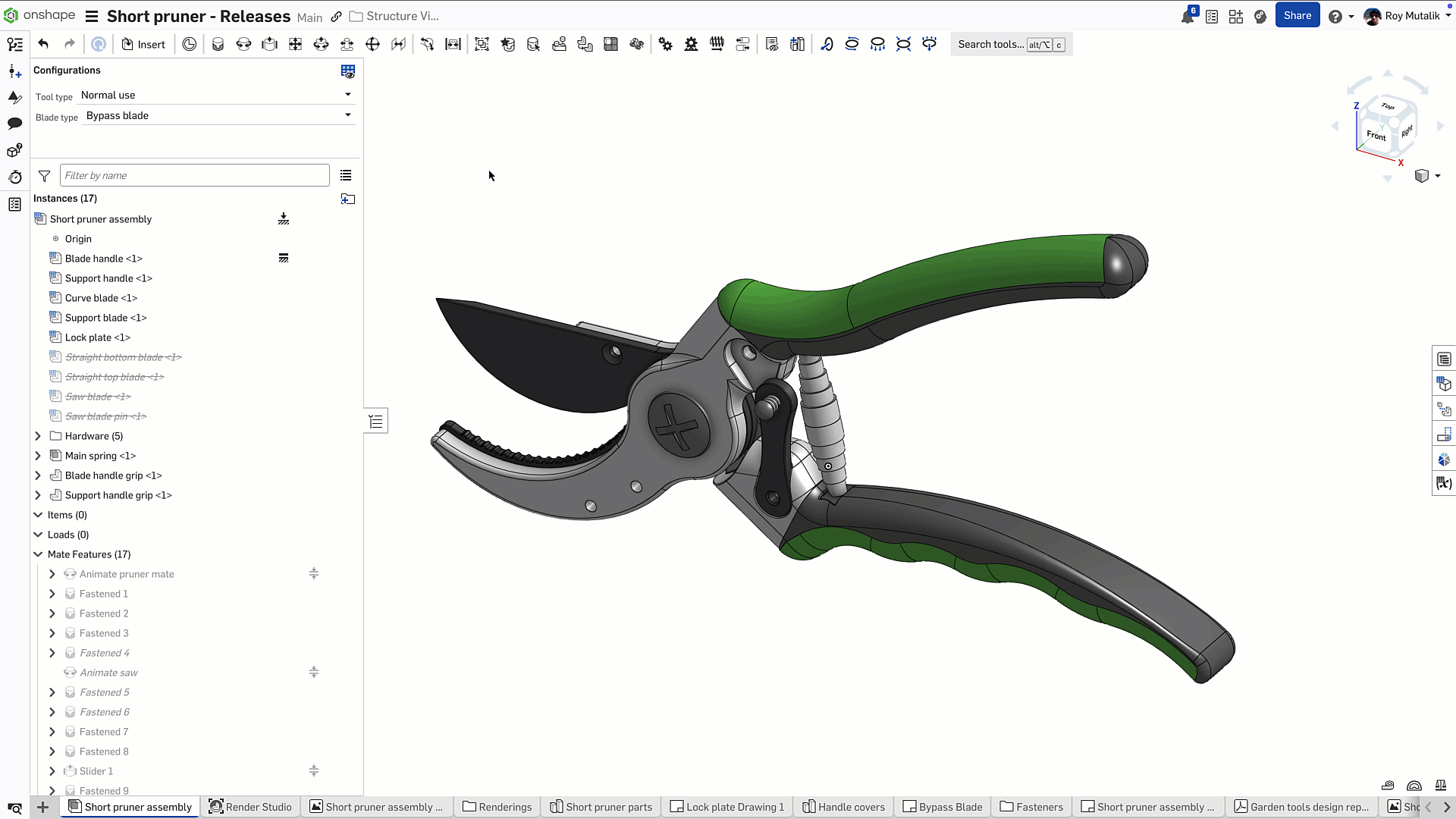 onshape Link aus Version und Verlauf kopieren